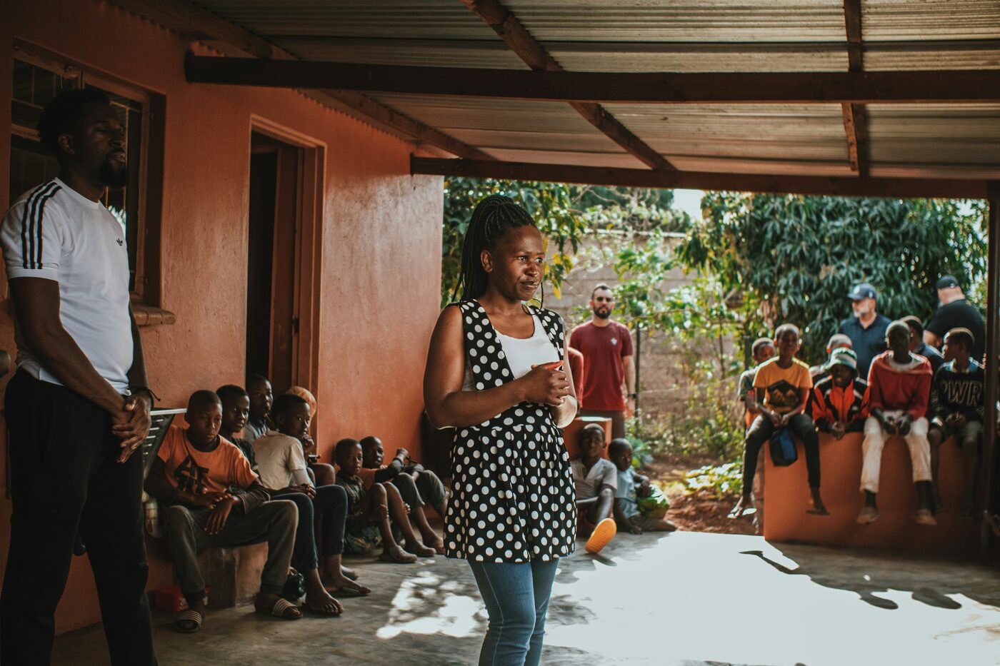 Community members gathered for a learning session